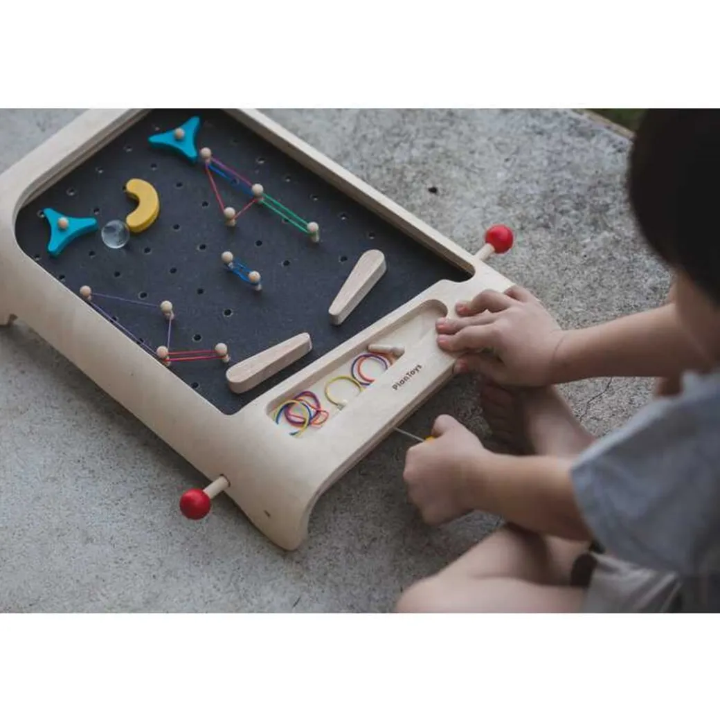 Wooden Pinball Game Set