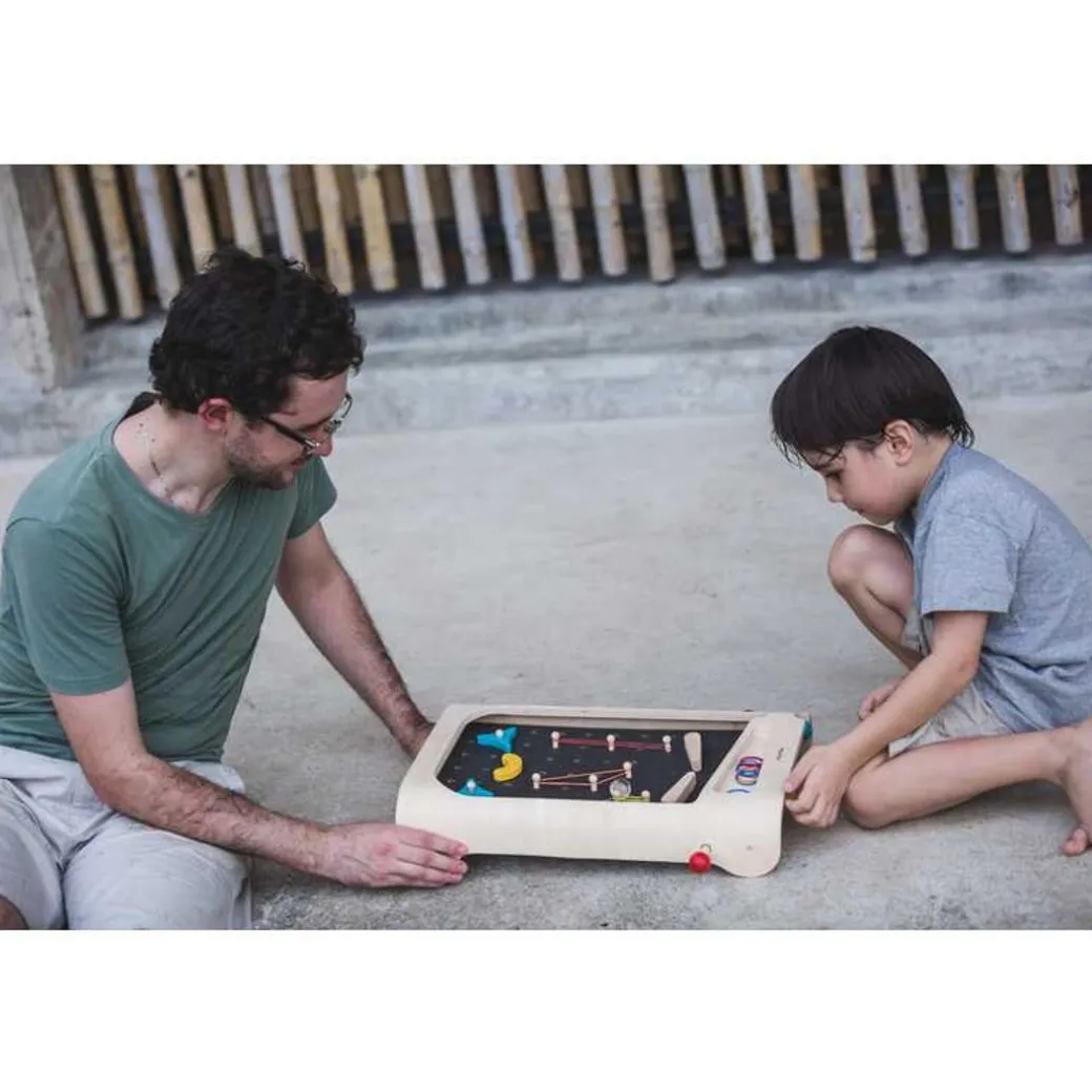 Wooden Pinball Game Set