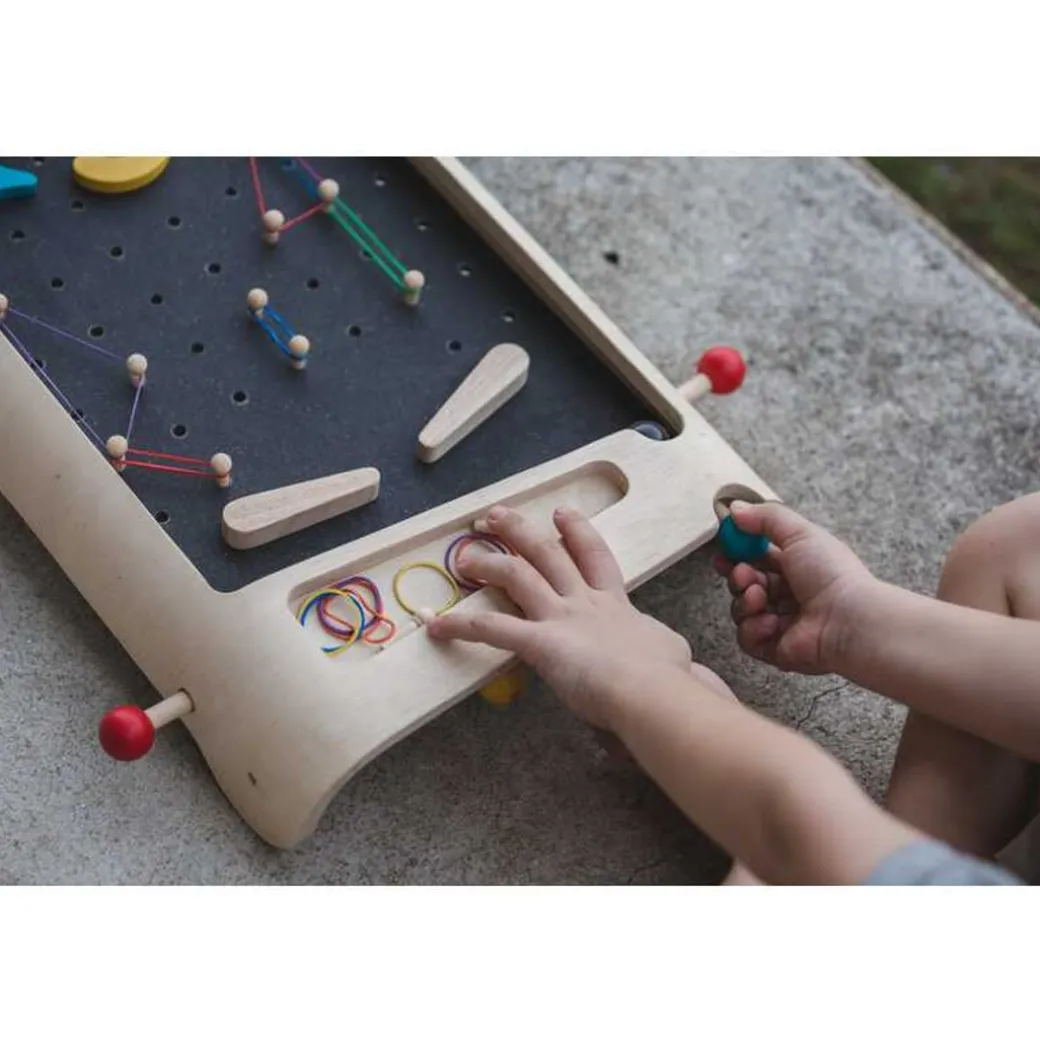 Wooden Pinball Game Set