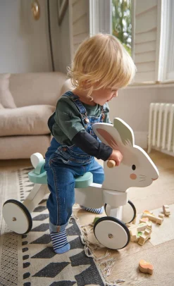 Wooden Rabbit Ride On Toy