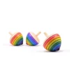 Wooden Rainbow Egg Top