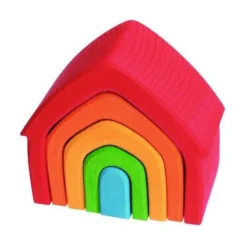 Wooden Rainbow Nesting House