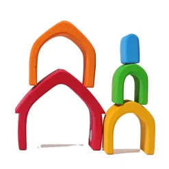 Wooden Rainbow Nesting House