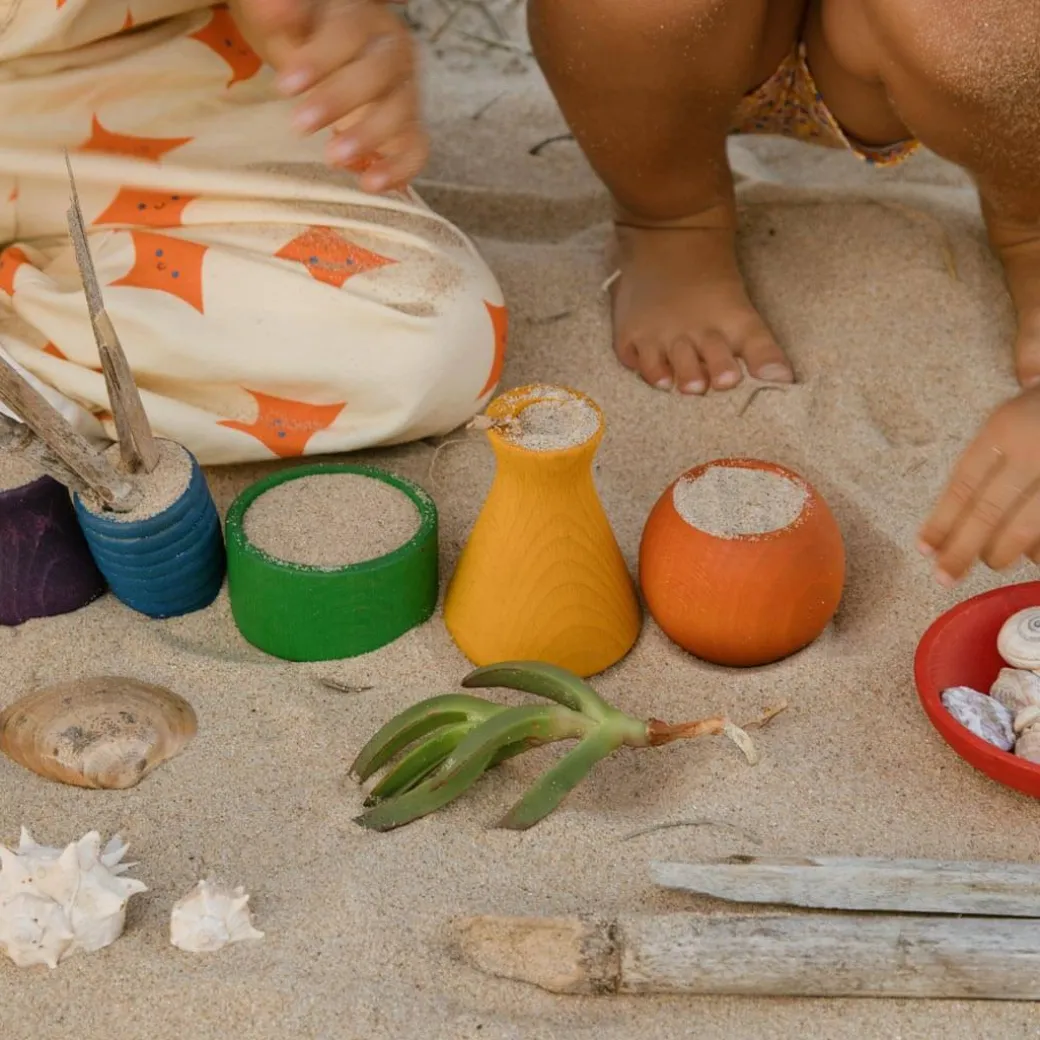 Wooden Rainbow Pots