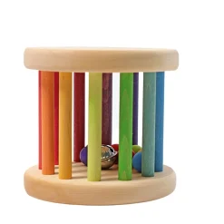 Wooden Rainbow Rolling Wheel