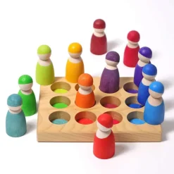 Wooden Rainbow Sorting Board