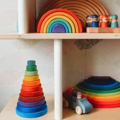 Wooden Rainbow Tunnel - 6 Piece