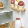 Wooden Refrigerator and Food Set