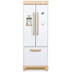 Wooden Refrigerator and Food Set