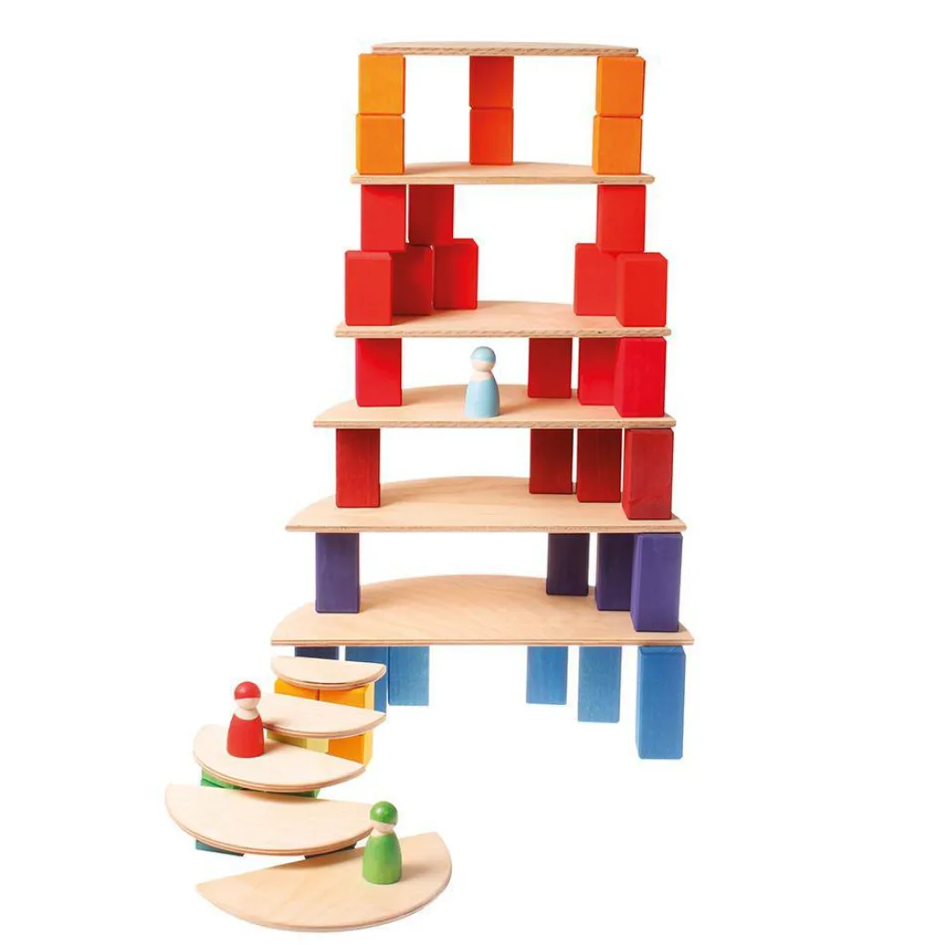 Wooden Semicircle Building Set