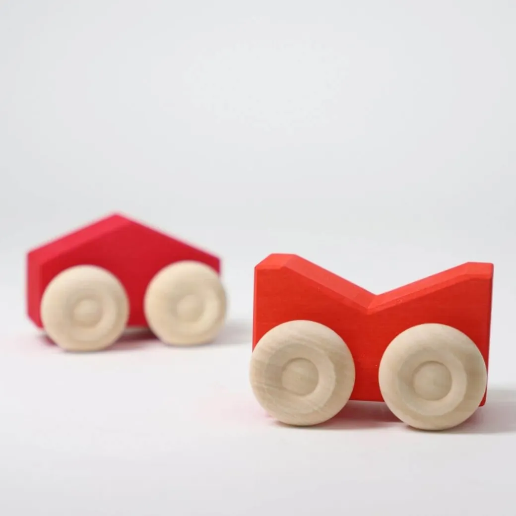 Wooden Stacking Cars