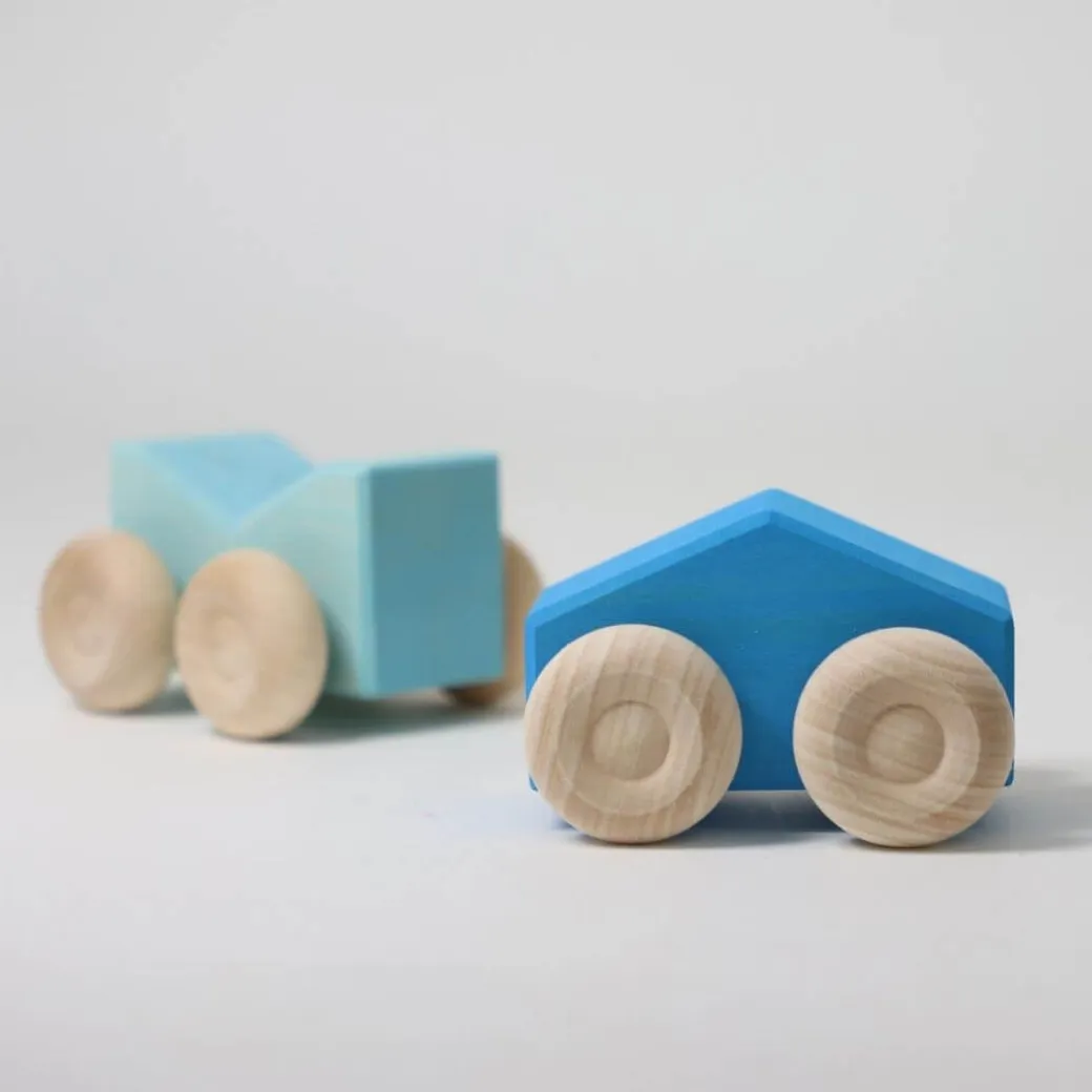 Wooden Stacking Cars