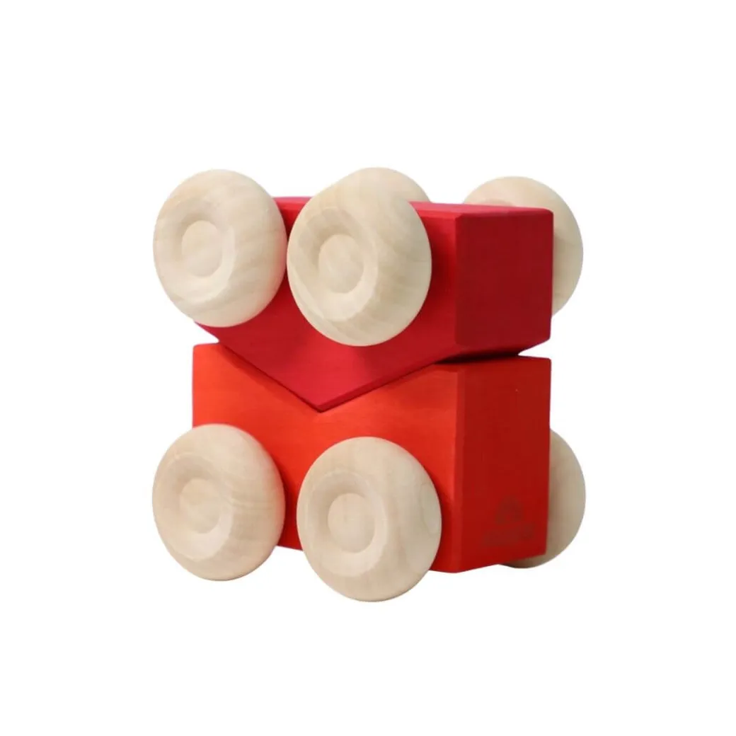 Wooden Stacking Cars