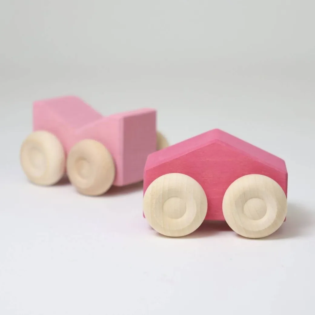 Wooden Stacking Cars