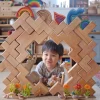 Wooden Stairway Building Blocks Set