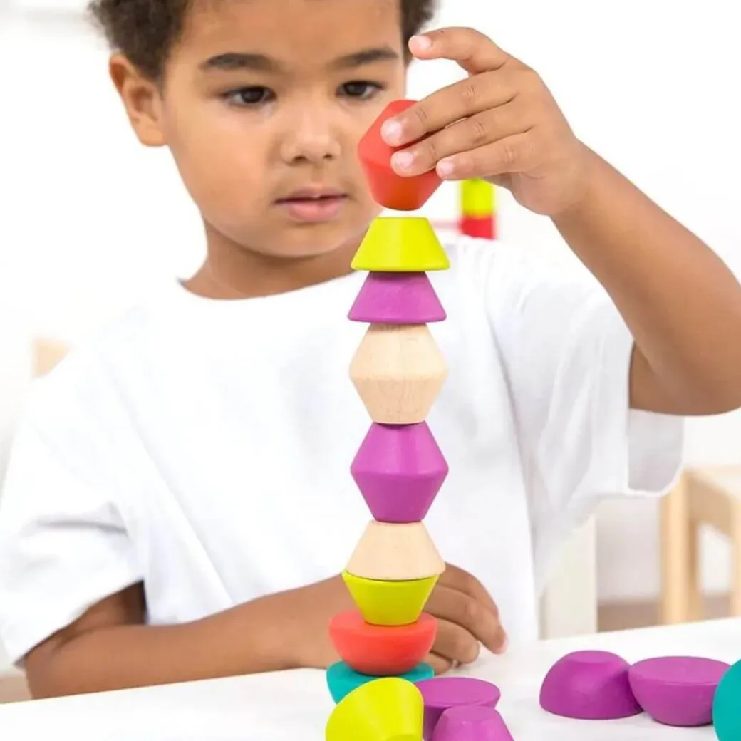 Wooden Towering Building Set