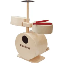 Wooden Toy Drum Set with Cymbals