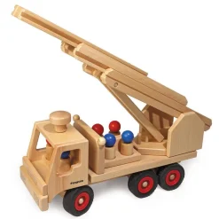 Wooden Toy Fire Truck
