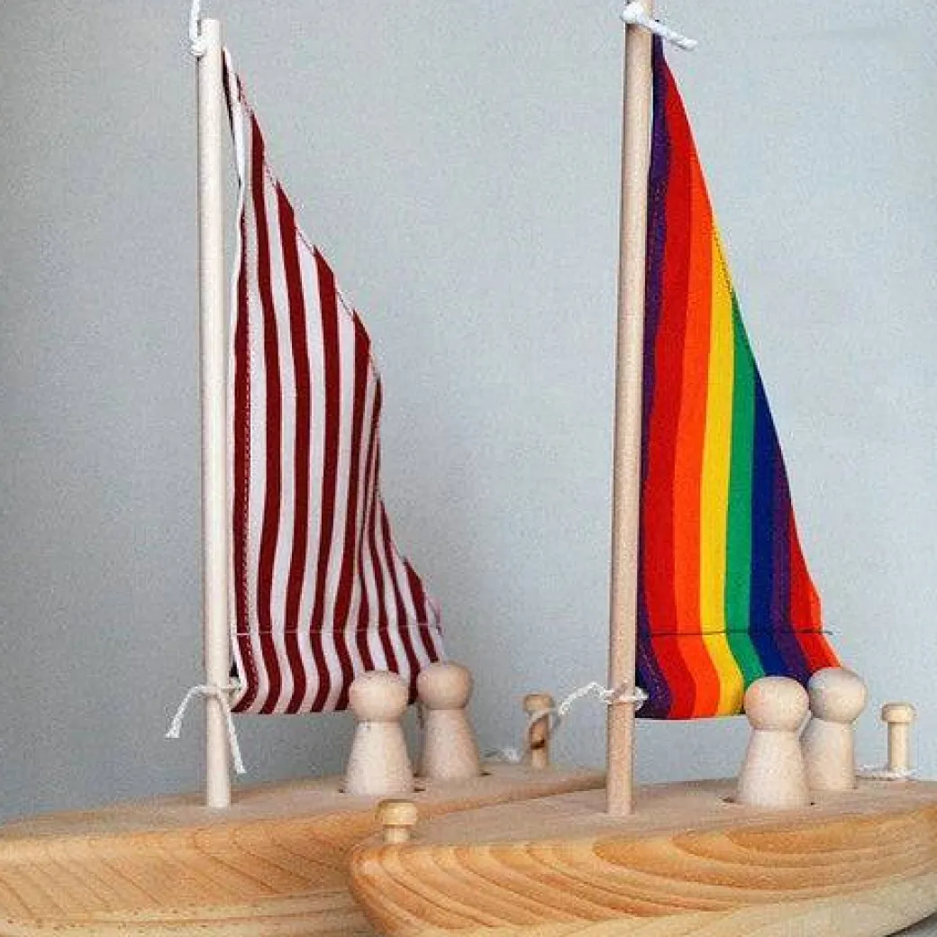 Wooden Toy Sailboat