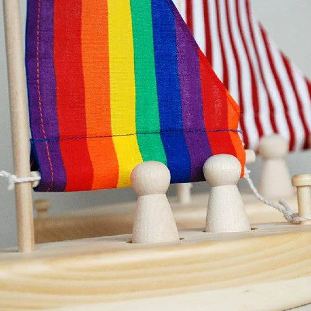 Wooden Toy Sailboat
