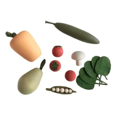 Wooden Vegetable Set