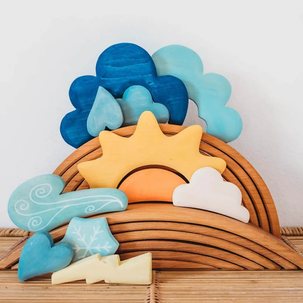 Wooden Weather Building Set
