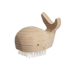 Wooden Whale Nail Brush