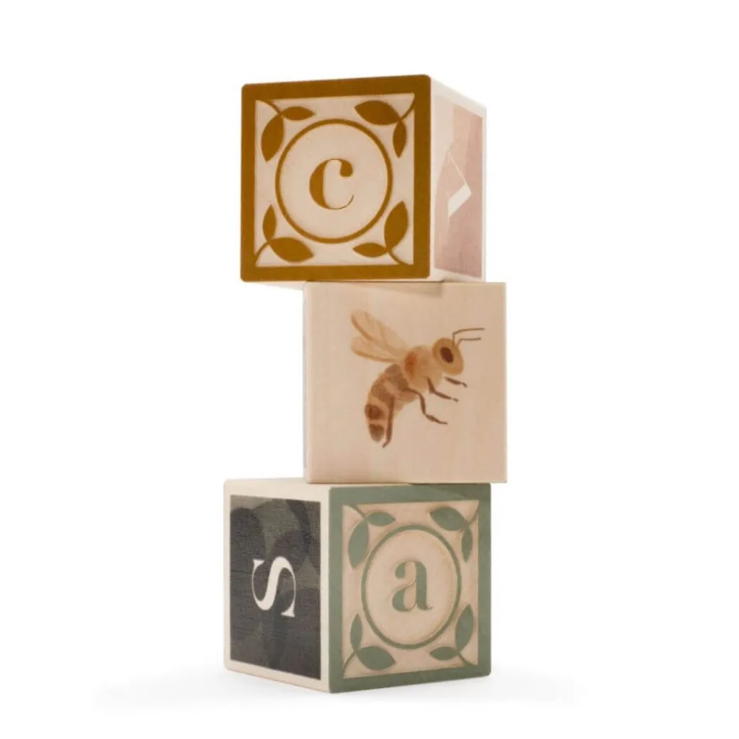 Woodland Watercolor ABC Blocks