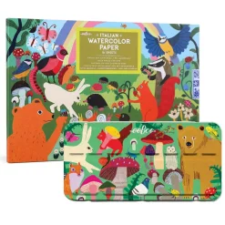 Woodland Watercolors & Italian Paper Pad Set