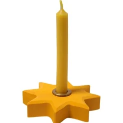 Yellow Star Candle Holder